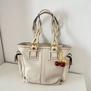 Coach Cream White Tote Bag